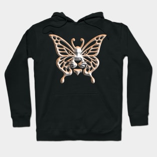 Wolf and butterfly 3d super soft blend drawing cute cool colorful Hoodie